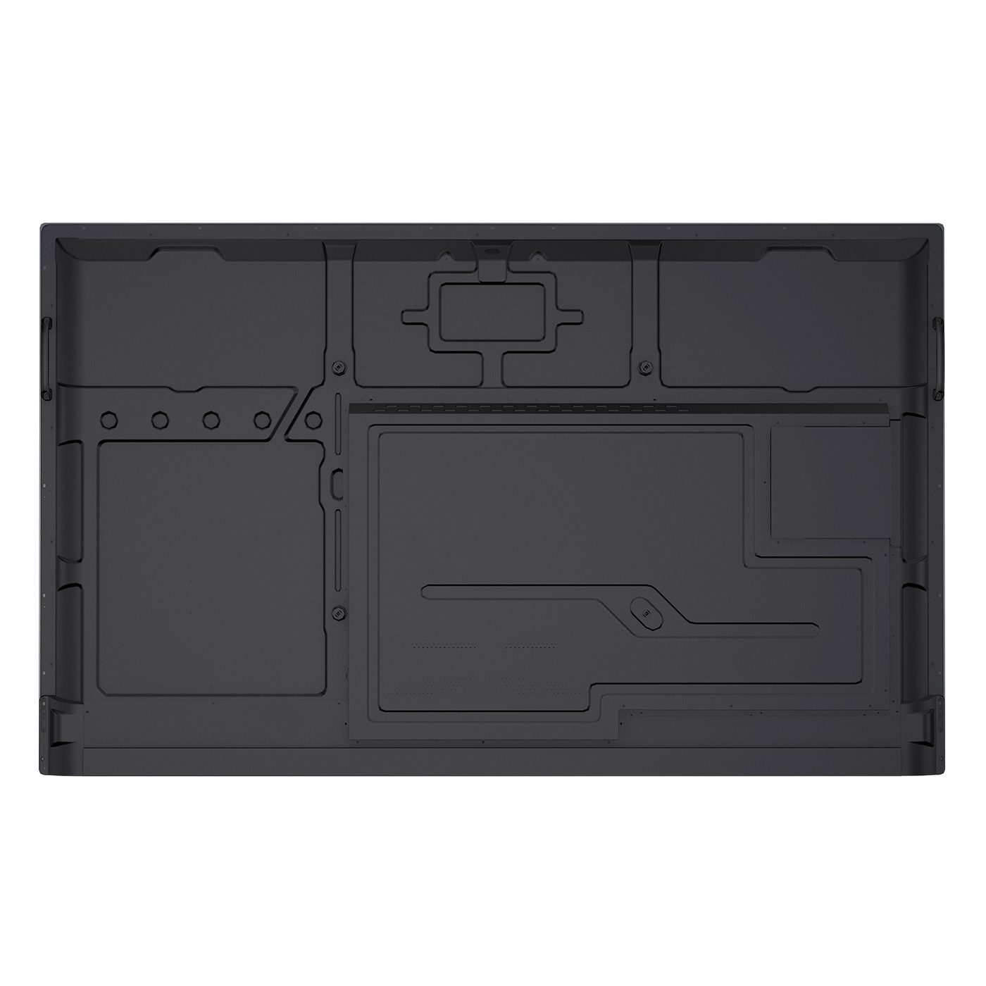 interactive smart board back panel design with OPS slot and ports