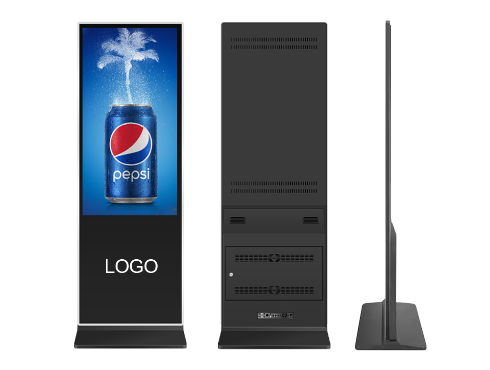 digital signage kiosk with custom brand logo white label