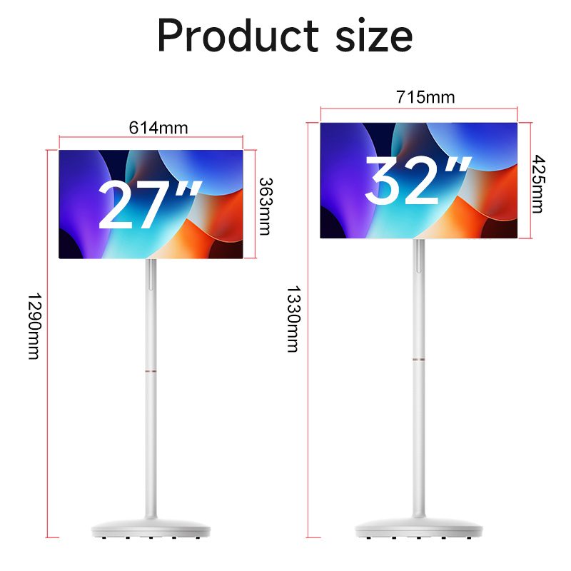 mobile smart screen 27 inch and 32 inch size options OEM