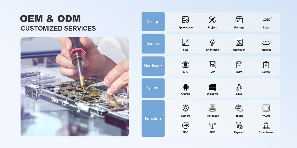 component and spare parts warehouse at e-uniwill display factory