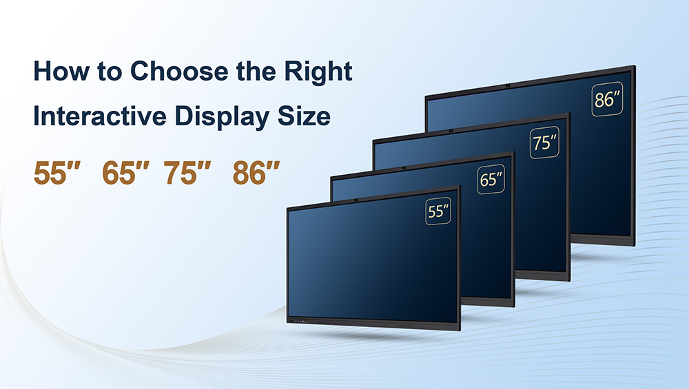 interactive flat panel sizes lineup 55 65 75 86 inch comparison for buyers