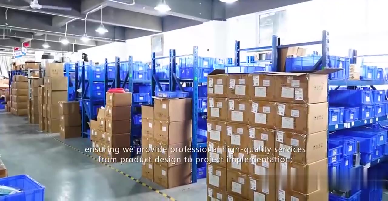 component and spare parts warehouse at e-uniwill display factory